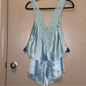 Vintage Apostrophe Satin Pajamas